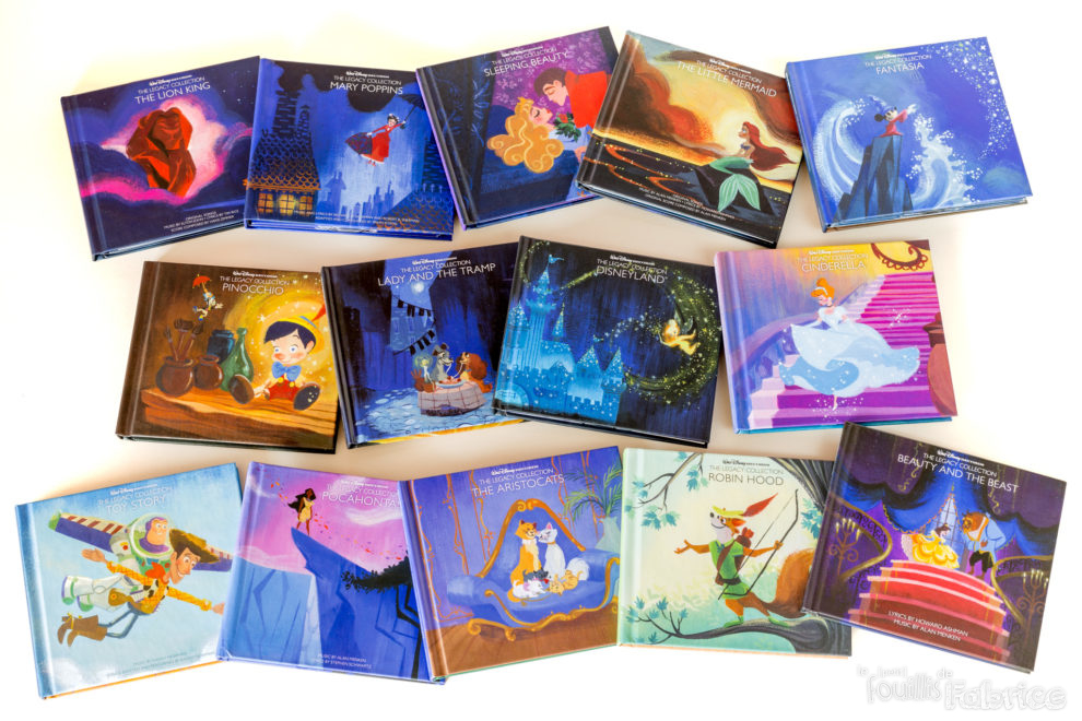 Tout les CD audio Disney Legacy Collection, illustrée par Lorelay Bové
