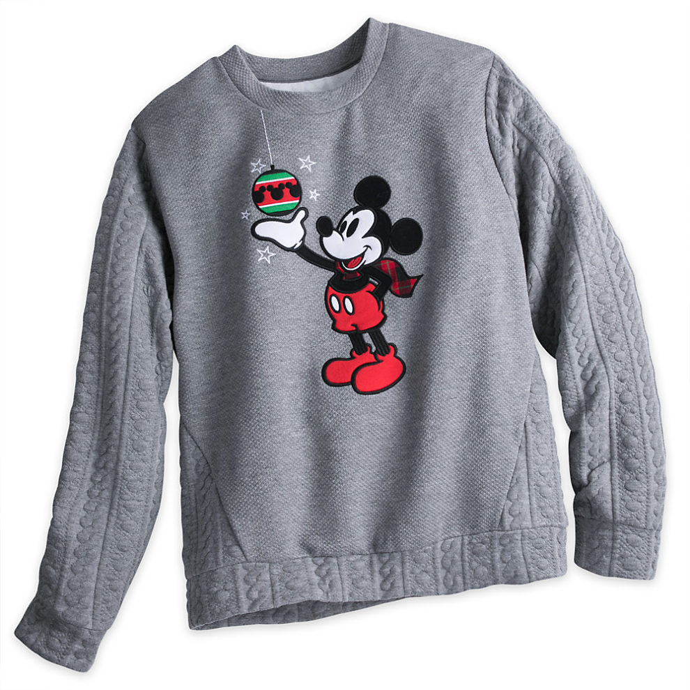 Le pull de Noël Mickey, sur le Disney Store (homme)