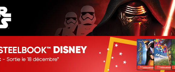 Précommande Star Wars 8 "Le dernier Jedi" et Sortie exclusive de 17 Steelbook Disney/Pixar !