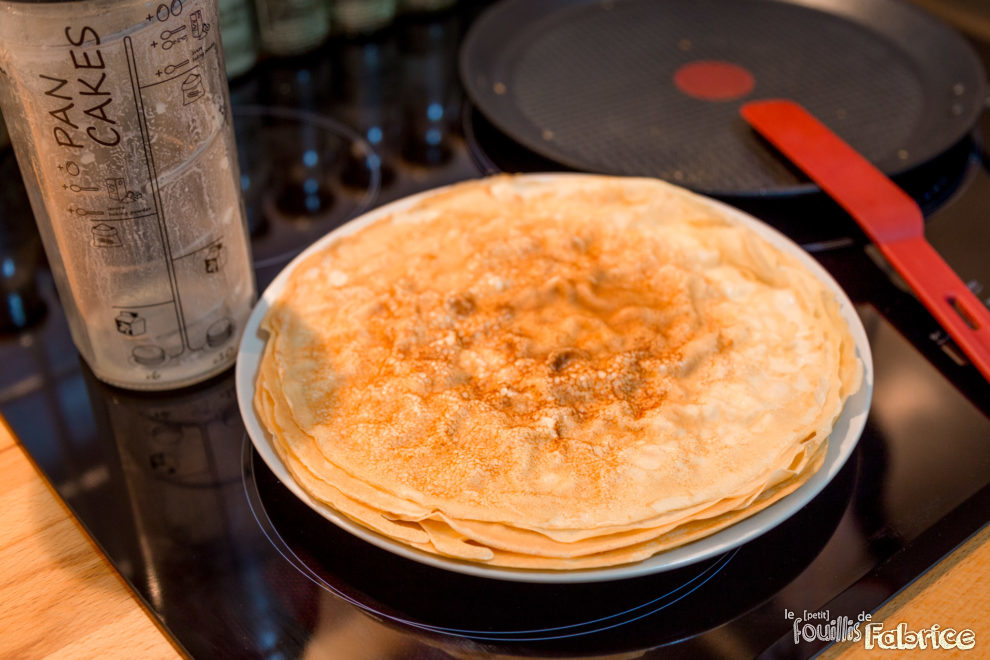 Et voilà, au final j'ai pu faire cuire 8 crêpes